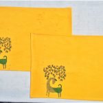 Deer  Print Deep Yellow Colour Table Mats (Set Of 4)