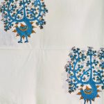 Tree Form Peacock Design Print Colour Dohar