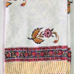 Maroon & Dark Yellow Flower Design Print Colour Dohar