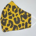 Leopard Print Yellow Face Mask