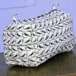 Black Bird Prints Pouch