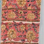 Big Flower Jaal Design Patel Red Colour Table Cover