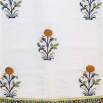 Yellow Flower Design Curtain