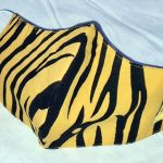 Tiger Print Yellow Face Mask