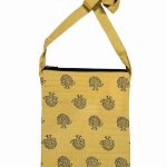 Dancing peacock design Small Size Beige Sling Bag