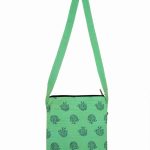 Dancing peacock design Small Size Spring Green colour Sling Bag
