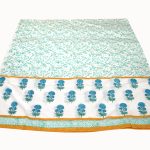 Turquoise bel jaal design Mal-Mal  Dupatta (Copy)
