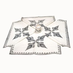 Black Buta design  Table Napkin (Set of 4)
